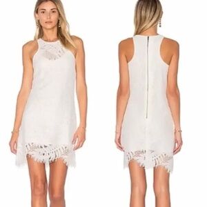 Lovers + Friends White Lace Mini Dress